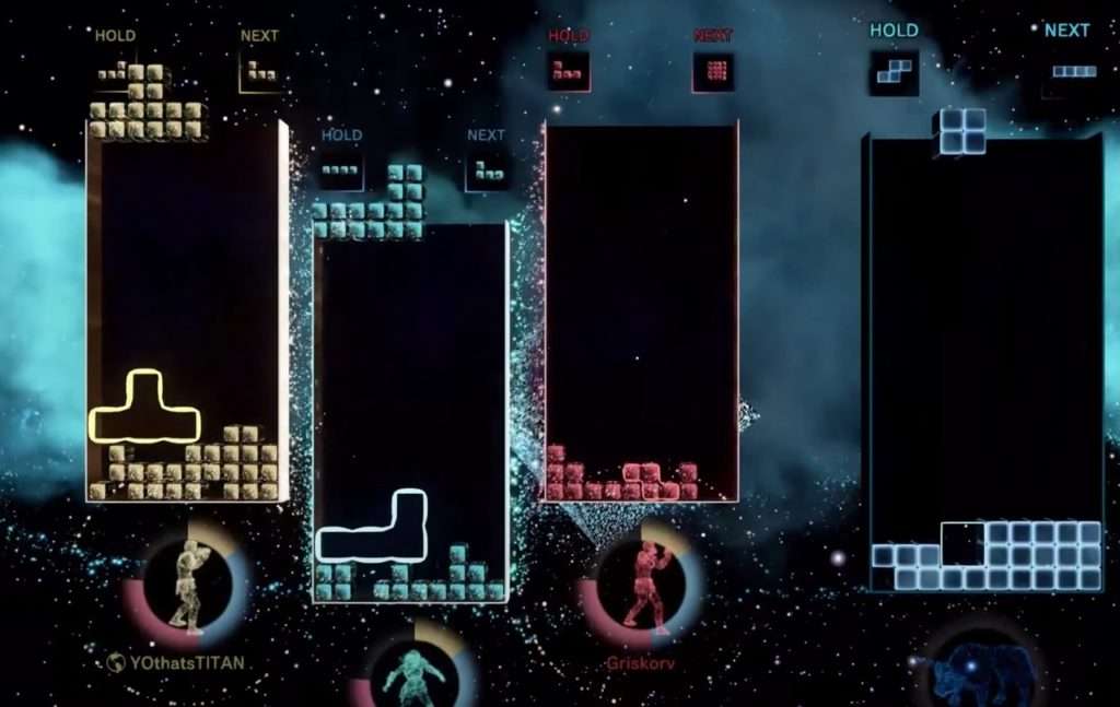Tetris effect gameplay.