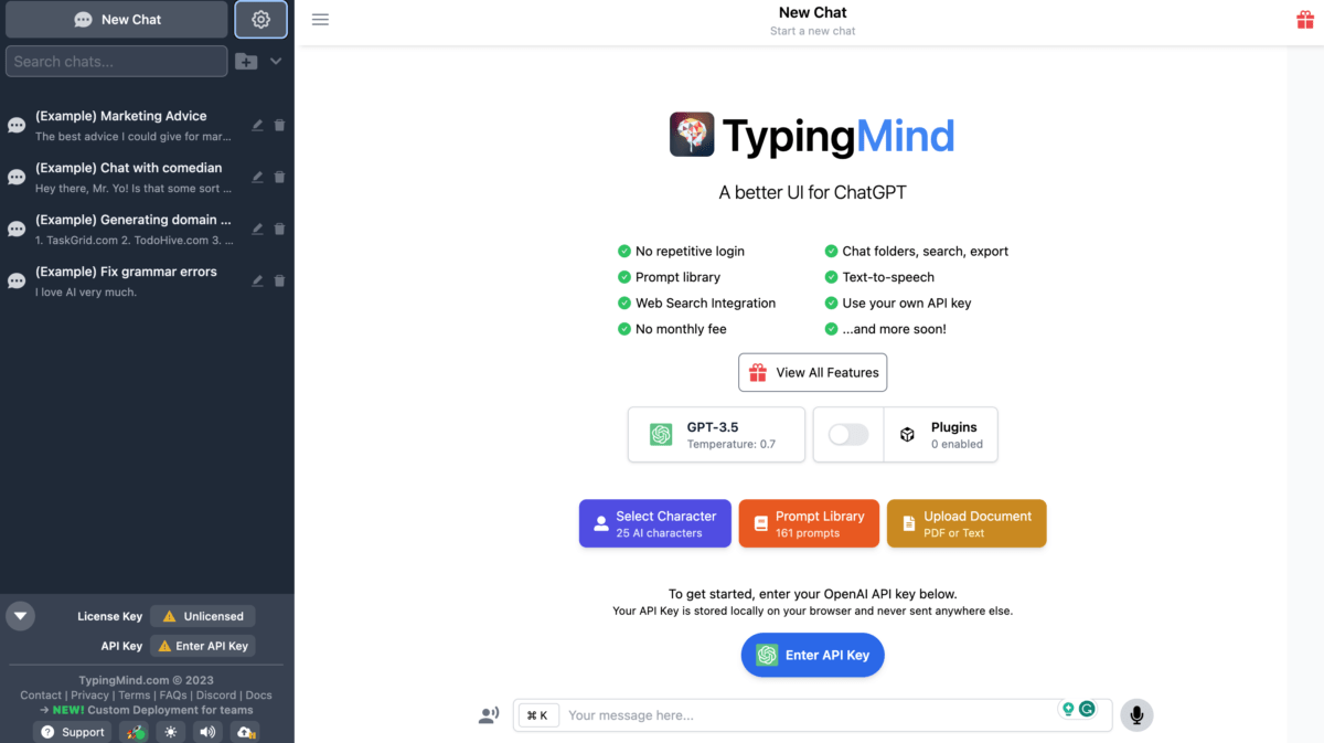 TypingMind ChatGPT alternative