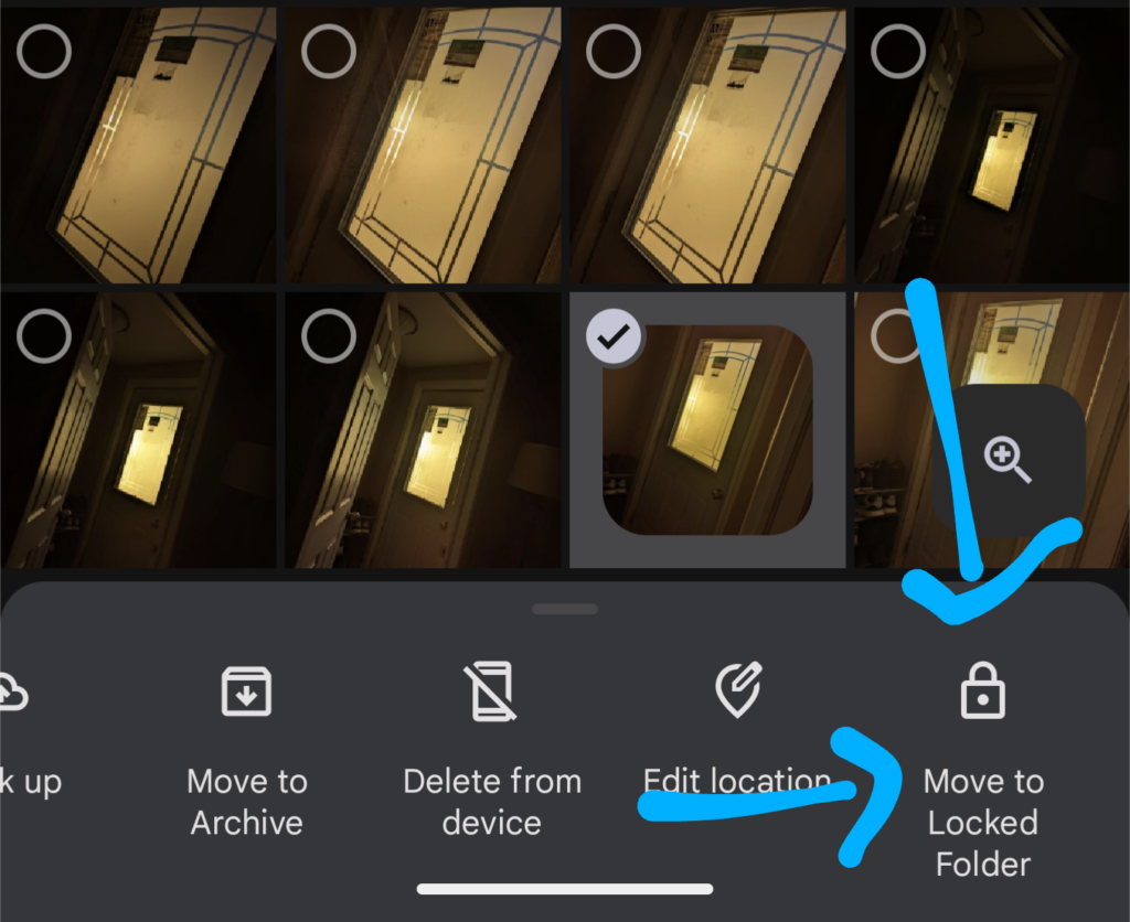 How to use locked folder.